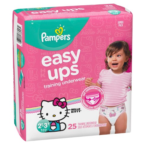 Youth Training Pants Pampers® Easy Ups™ Pull On 2T - 3T Disposable Heavy Absorbency